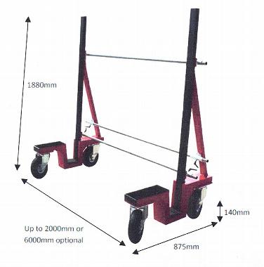 All terrain trolley dimensions